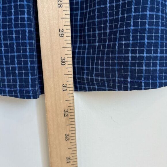 Michael Michael Kors Mens Size M 15 1/2 Blue Long Sleeve Button Down Shirt 32 33 - Picture 9 of 12